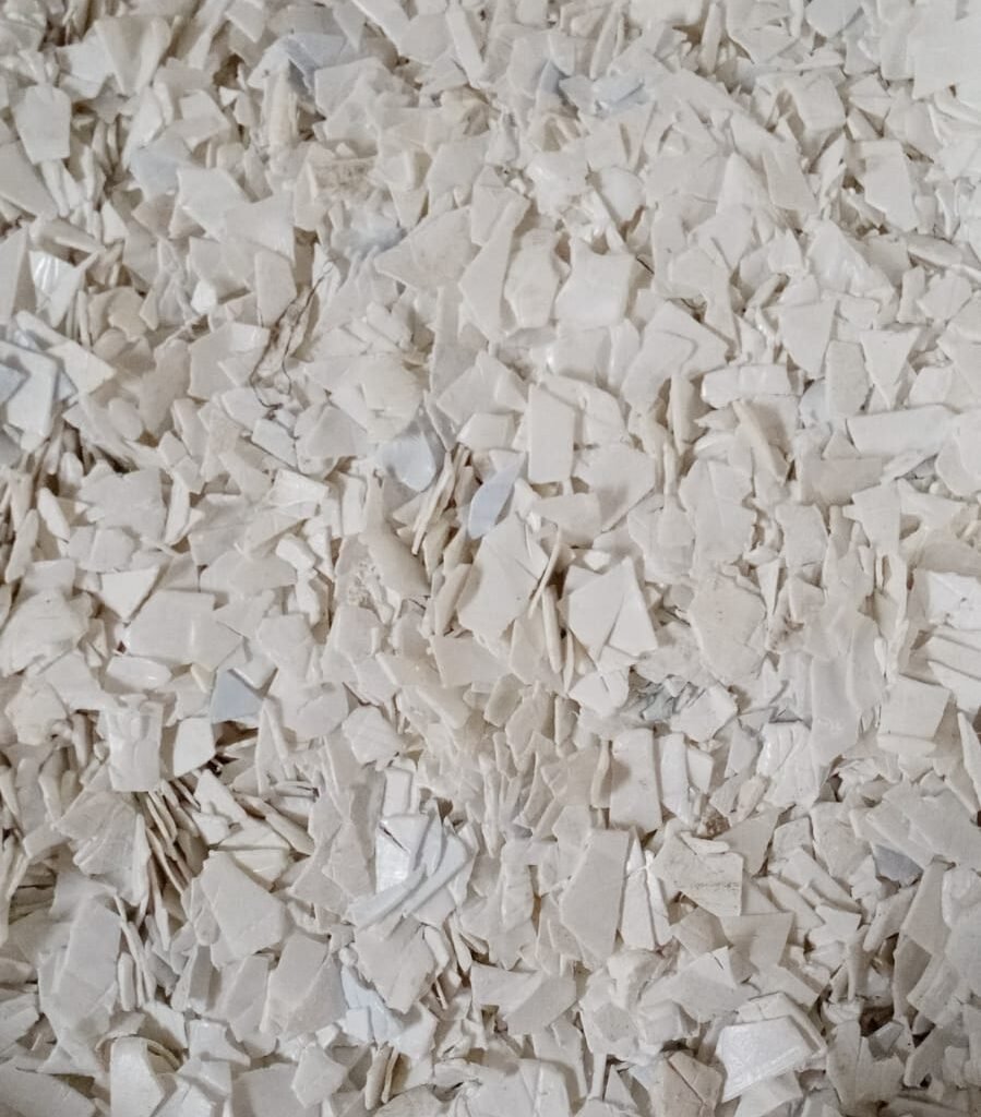 HDPE Natural molido lavado